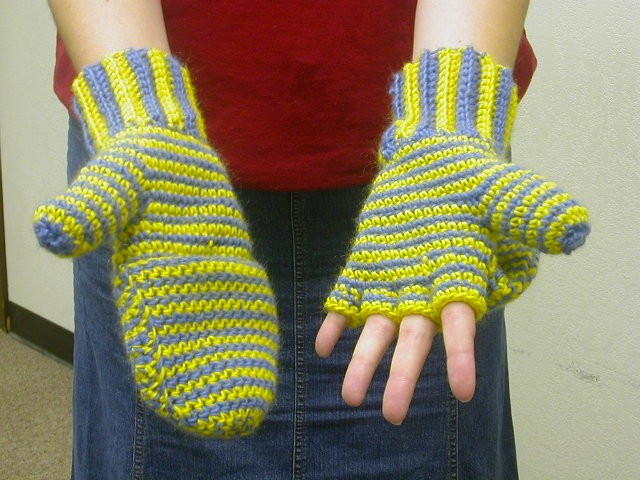 fingerless gloves crochet pattern with mitten top