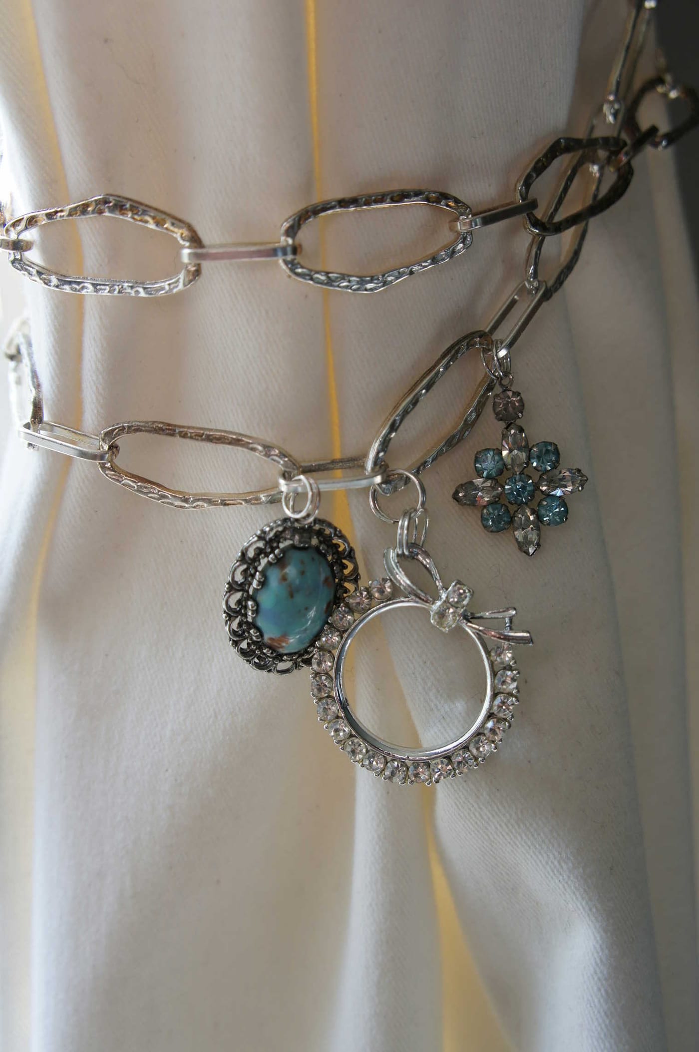 Bejeweled Curtain Tie Back Idea