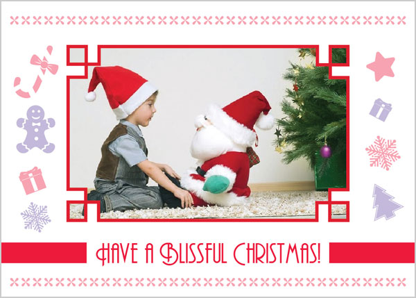 Christmas Cardboard Picture Frame