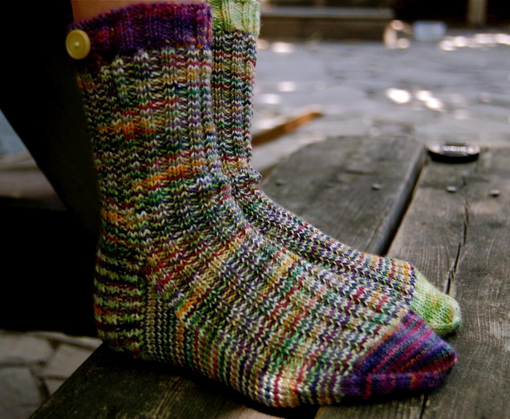 Colorful Crochet Socks