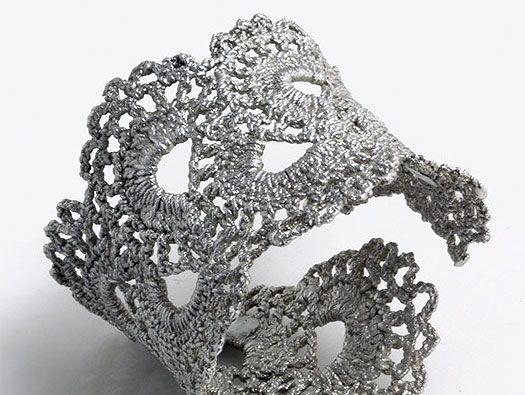 Crochet Lace Cuff Bracelet