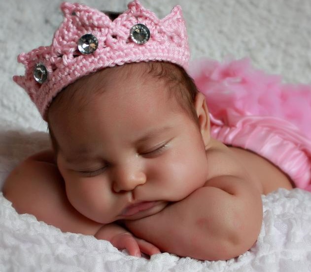 crochet crown for baby pattern