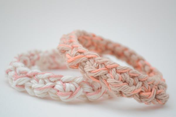 Pink Beaded Bracelet Simple Crochet Pattern