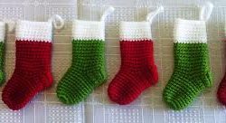 Small Crochet Christmas Stocking Free Pattern