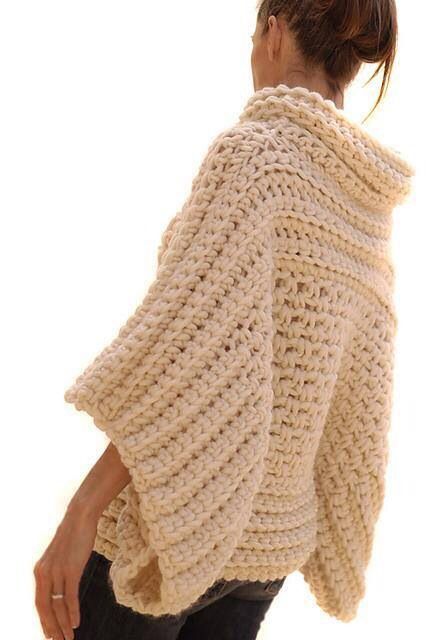 Crochet Patterns Poncho Bulky