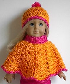 free crochet poncho patterns for dolls