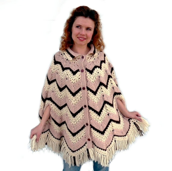 Crochet Poncho Pattern with Arm Holes