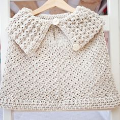 Cabled and Collared Poncho