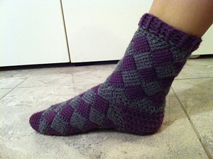 Crochet sock pattern for adults
