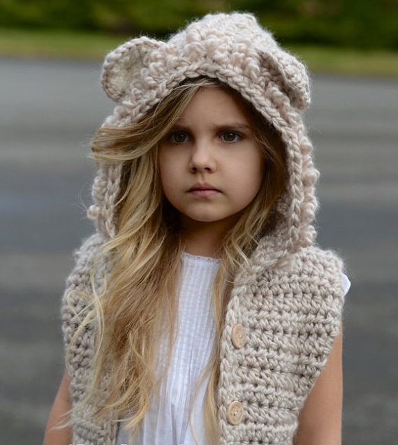 crochet vest with hood pattern
