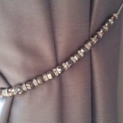 Crystal Curtain Tie Back