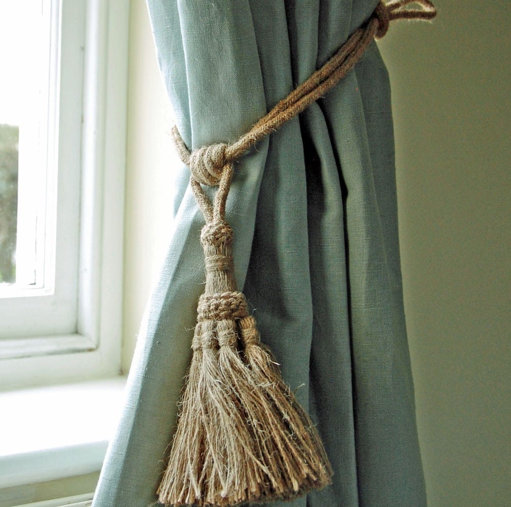 Curtain Tie Back Out Of Jute
