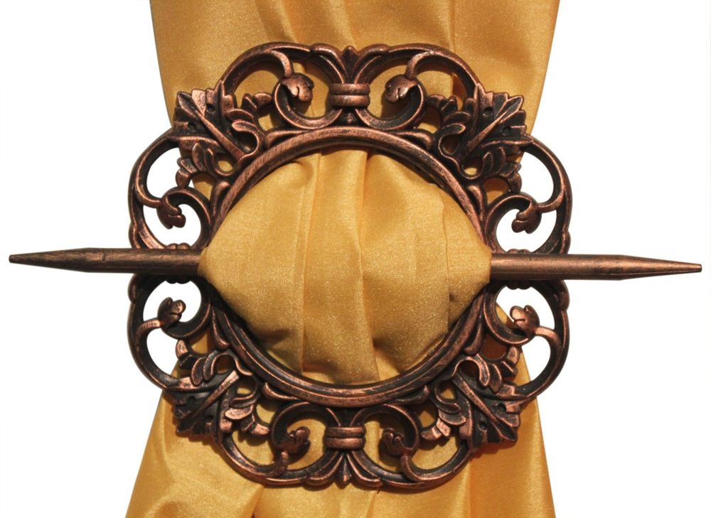 Curtain with Antique Tie Back
