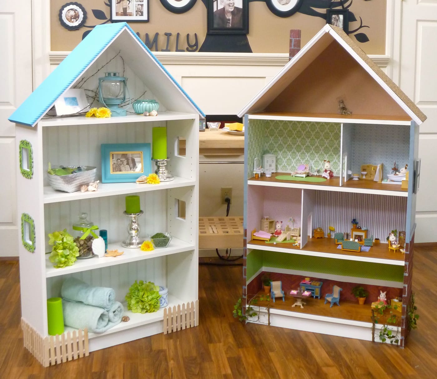 dollhouse bookcase diy