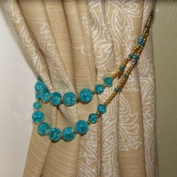 Stringing Beads for a Curtain Tie Back Project