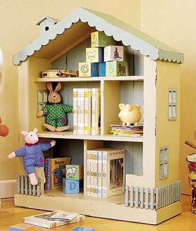 Corner Dollhouse Bookcase