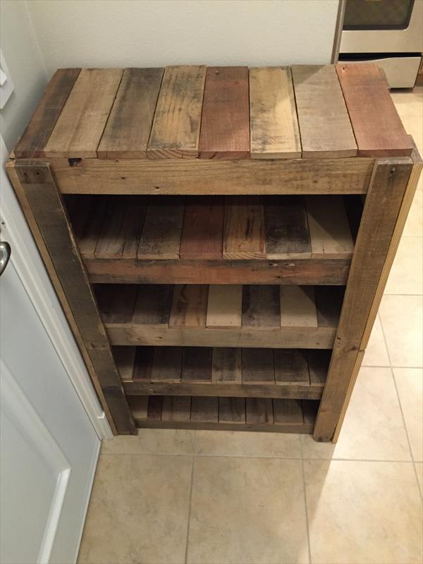 how to pallet shoe rack