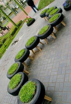 easy tire planters