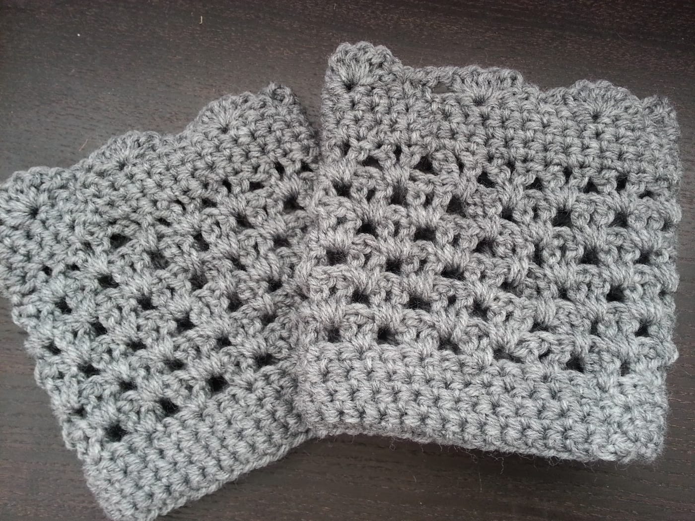 crochet boot cuffs pattern easy