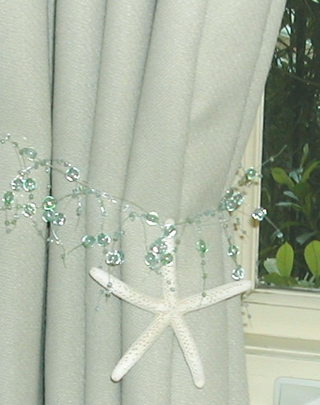 Green Curtain Tie Back