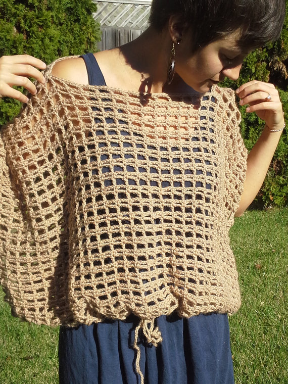 ladies crochet poncho patterns