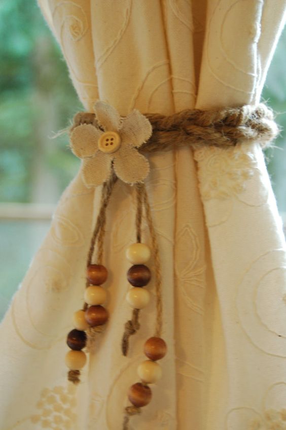 Jute Curtain Tie Back