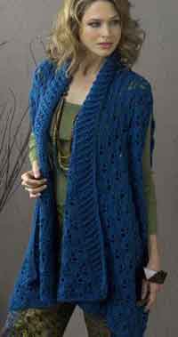 crochet long vest patterns