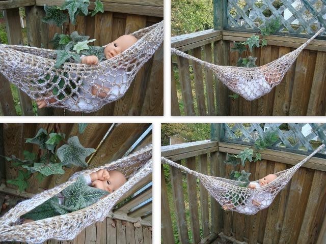 macrame toy hammock pattern