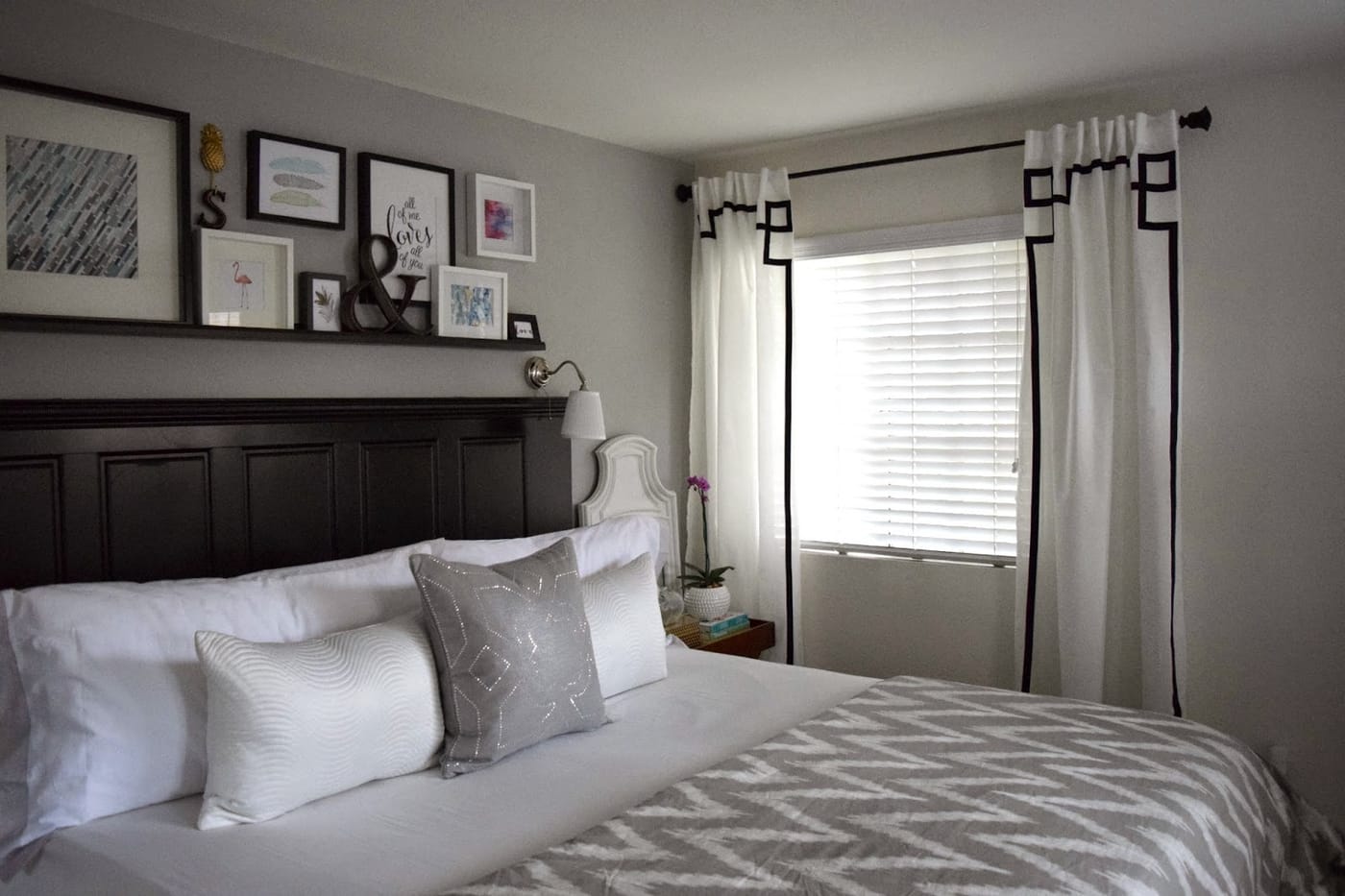 No-Sew Greek Key Curtains
