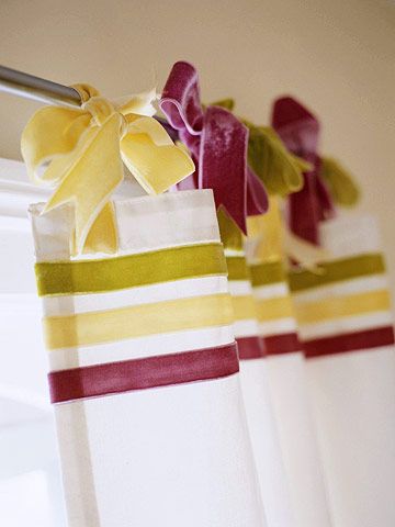 No-Sew Curtain from Sheets