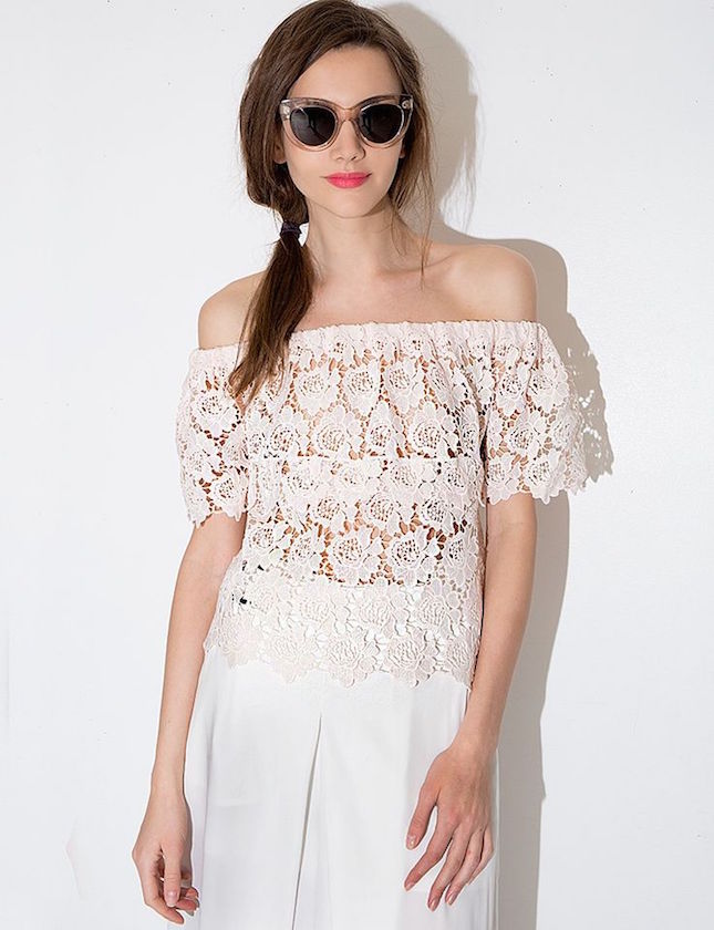Off Shoulder Top Lace