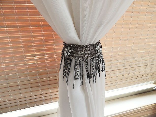 diy curtain tie backs