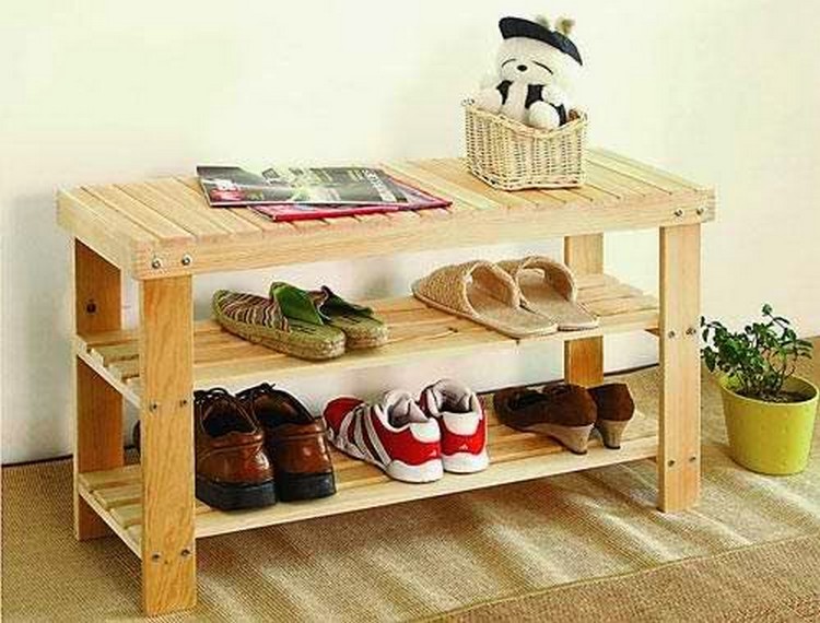 Patio Pallet Shoe Rack