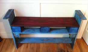 Pallet Shoe Rack in Blue