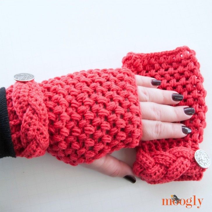 Crochet Pattern for Fingerless Gloves