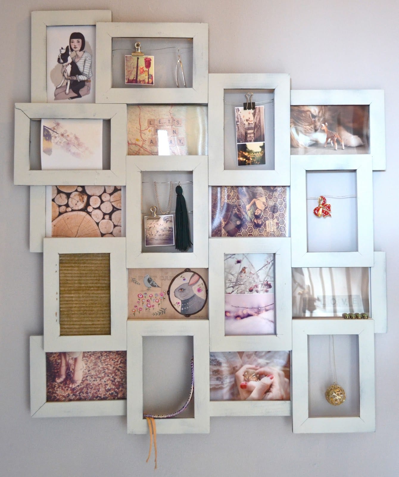 Collage Cardboard Picture Frame