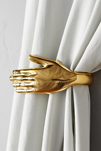 White Curtain Tie Back