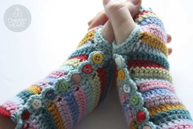 fingerless gloves crochet pattern easy