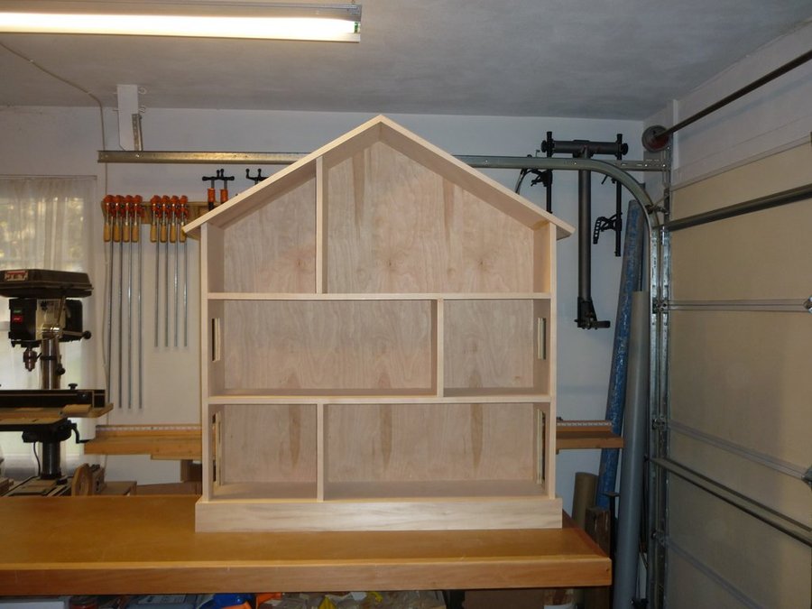Unfinished Dollhouse Bookcase