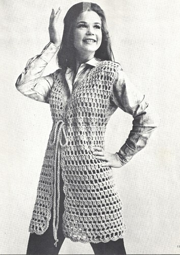 retro crochet vest patterns