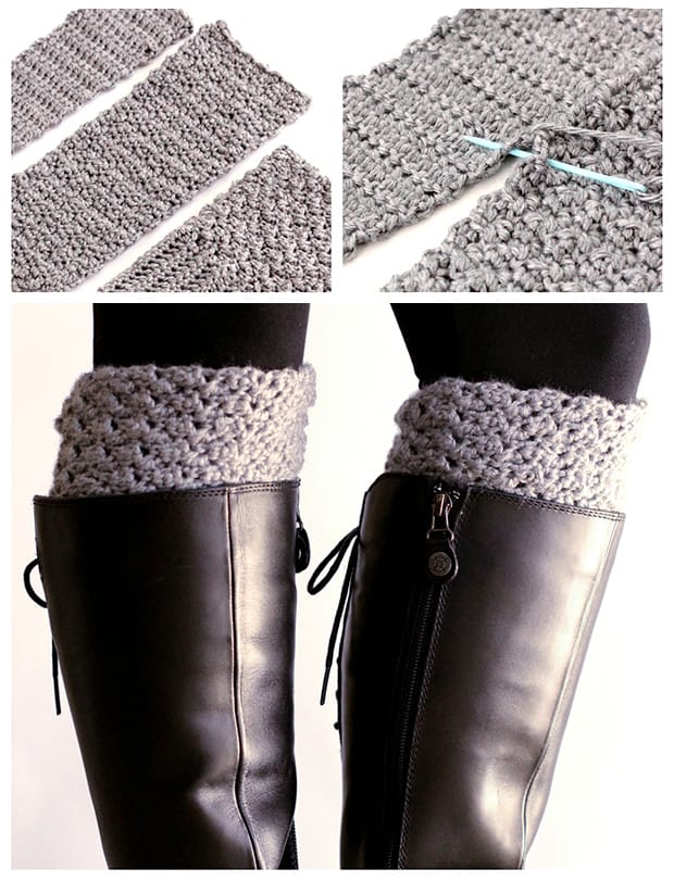 crochet boot cuffs reversible