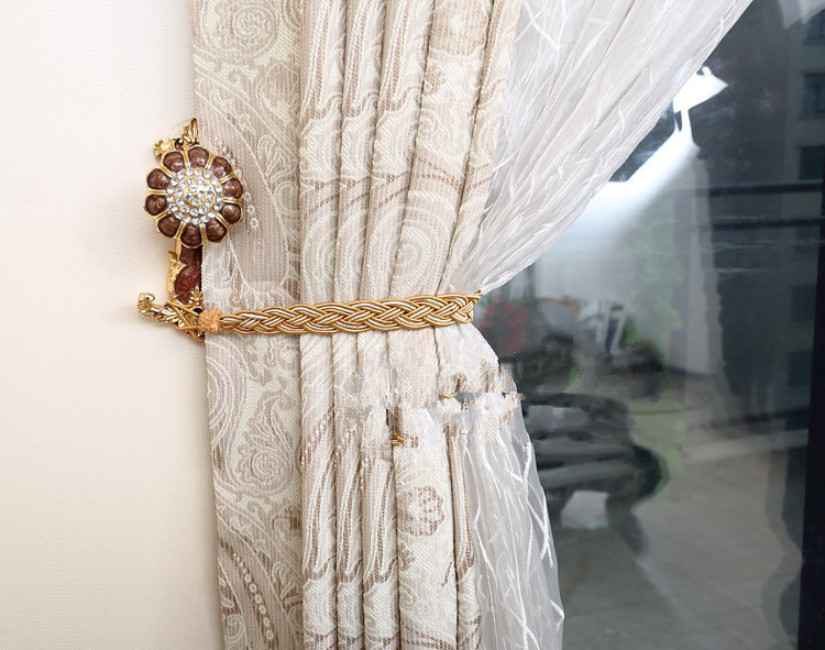 Rope Curtain Tie Back In a Nautical Theme