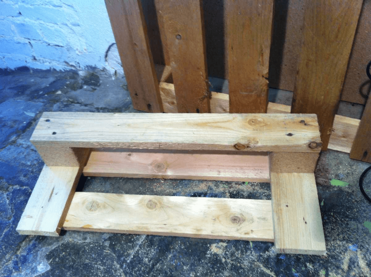 Recycled Pallet Shoe Rack