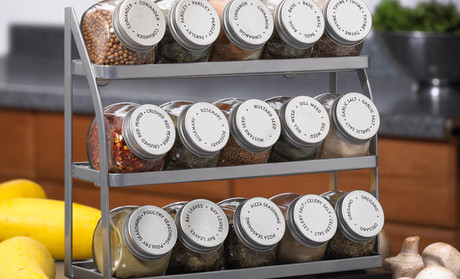 Mason Jar Spice Rack
