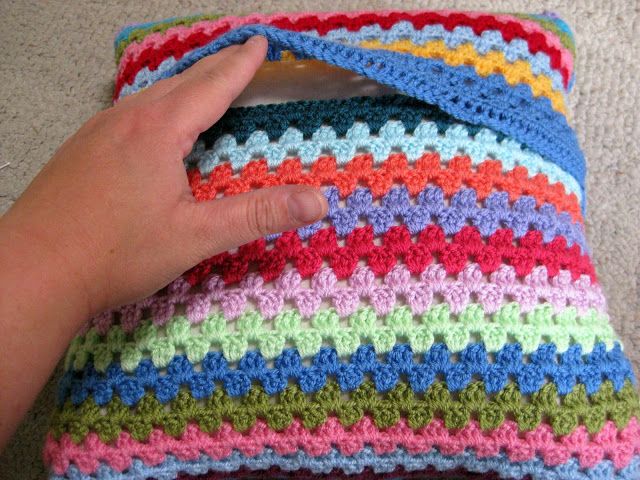 Crochet Pillow Cover