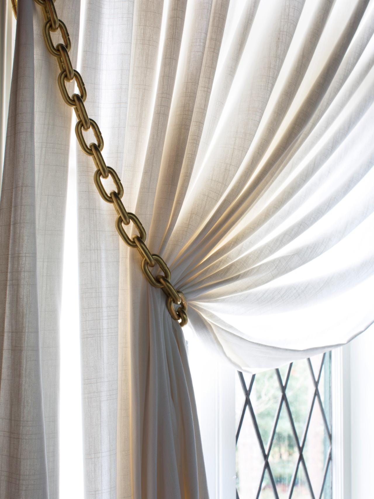 Tie Back Curtain Window Treatment
