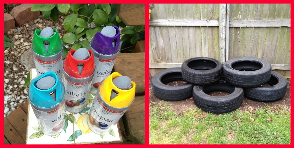 Tire Planters Paint