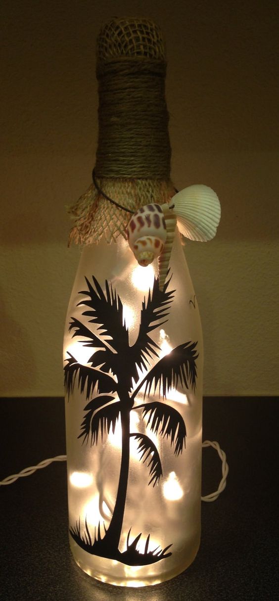 Artistic Wine Bottle Candle Holders