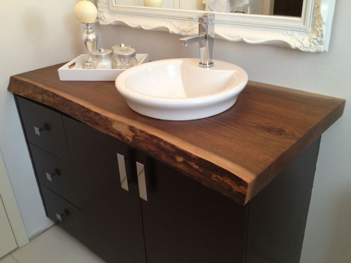 Wooden countertops bathroom