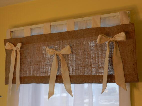 DIY Burlap Valance